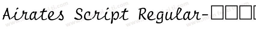 Airates Script Regular字体转换